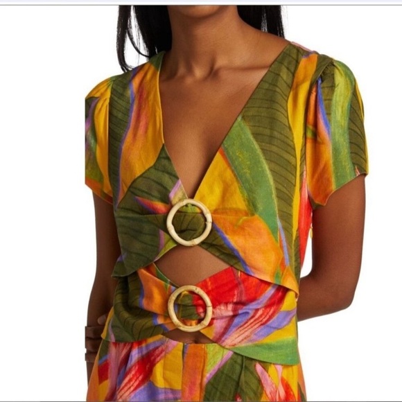 FARM Rio Tropical Print Cutout Dress - Picture 2 of 5